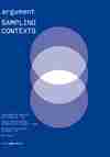 Argument #1. Sampling Contexts